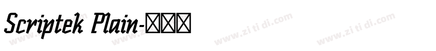 Scriptek Plain字体转换